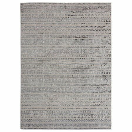 UNITED WEAVERS OF AMERICA Cascades Yamsay Grey Area Rectangle Rug, 7 ft. 10 in. x 10 ft. 6 in. 2601 10772 912